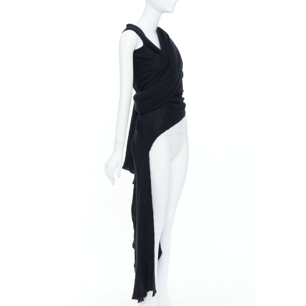 Yohji Yamamoto Black Wrap Cardigan Sweater - Picture 3 of 9